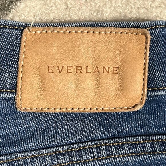 Everlane Exposed BUTTON FLY Raw Hem Skinny Ankle Jeans Women's Size 27 - Picture 8 of 10